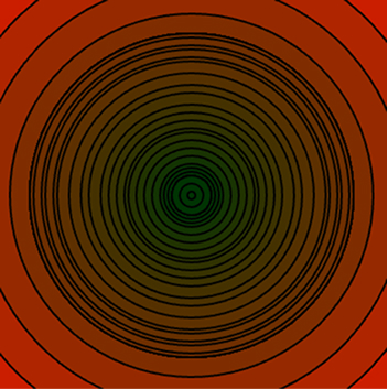 Changing the location, colour and response of the shapes to the audio